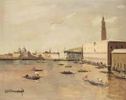 843.  RAFAEL DURANCAMPS (Sabadell, 1891 - Barcelona, 1979)Vista de Venecia
