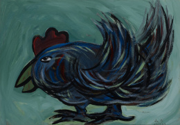 755.  JUAN JOSÉ CARRERO “COSTUS”  (Palma de Mallorca, 1955 - Sitges, 1989)Gallo.