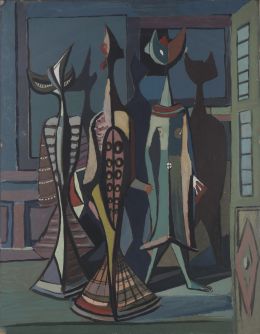 916.  ALBERTO SÁNCHEZ (Toledo, 1895 - Moscú, 1962)Los tres fantasmas
