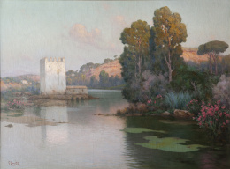 753.  GUILLERMO GÓMEZ GIL (Málaga, 1862-Cádiz, 1942)Molino de Alcalá de Guadaira