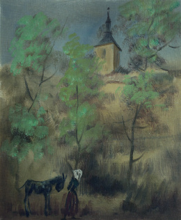 232.  EDUARDO VICENTE (Madrid, 1909 - 1968)Fuentelencina, Guadalajara.