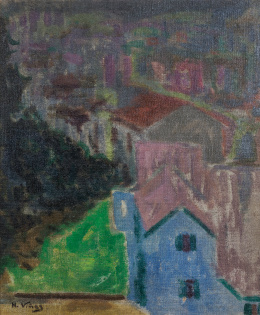 221.  HERNANDO VIÑES (París, 1904 - 1993).Paisaje, c.1937.