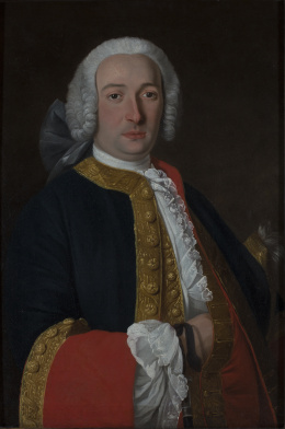 276.  ATRIBUIDO A PHILIBERT BONET (act. c. 1700)Retrato de Agustín Ahumada y Villalón, Marqués de las Amarillas, 41 Virrey de México, c. 1755.