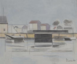 744.  JOAQUÍN PEINADO (Ronda, 1898 - París, 1975)Honfleur.