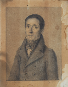 284.  FRANCISCO ENRÍQUEZ Y GARCÍA (doc. 1791-1841)Retrato de caballero.