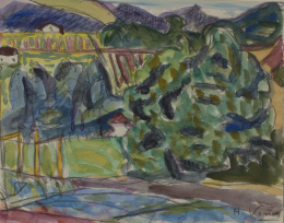 862.  HERNANDO VIÑES (París, 1904 - 1993)Paisaje.