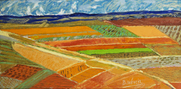 276.  BENJAMÍN PALENCIA (Barrax, Albacete, 1894 - Madrid, 1980)Campos de La Mancha, 1969.