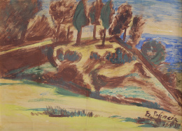 243.  BENJAMÍN PALENCIA (Barrax, Albacete, 1894 - Madrid, 1980)Paisaje, 1970.