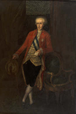 543.  CÍRCULO DE FRANCISCO FOLCH CARDONA (Escuela española, siglo XVIII) Retrato de Don Francisco Moñino y Redondo (1742-1805).