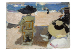 929.  JOAQUÍN SOROLLA Y BASTIDA (Valencia, 1863 - Madrid, 1923) Biarritz, verano de 1906