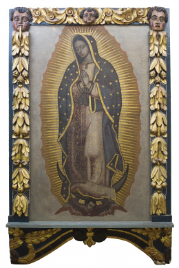 912.  ESCUELA MEXICANA, SIGLO XVIIIVirgen de Guadalupe.