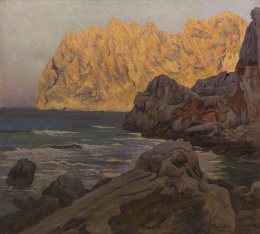 869.  RICARDO LÓPEZ CABRERA (Sevilla, 1864-1950)Paisaje de Pollensa, Mallorca