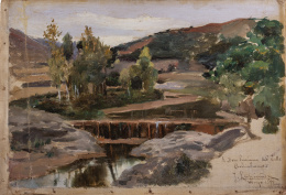 895.  JOSÉ LUPIÁÑEZ Y CARRASCO (Málaga, 1864 - 1938)Paisaje