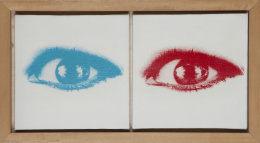 383.  CHRISTOPHER MAKOS (Lowell, Massachusetts, 1948)Ojos, c.1990