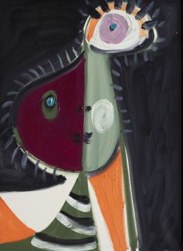 935.  GEORGE CONDO (Concord, New Hampshire, 1957)Abstract child, 1990