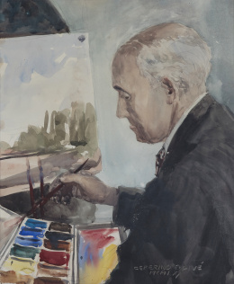 799.  CEFERINO OLIVÉ (Reus, 1907-1995)Autorretrato, 1961