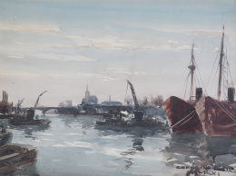 481.  CEFERINO OLIVÉ (Reus, 1907-1995)Marina, 1961