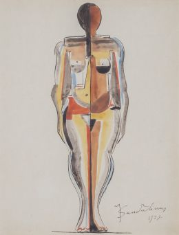 918.  JOAN SANDALINAS (Barcelona, 1903 - 1991)Figura, 1927