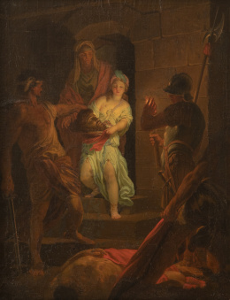 964.  ESCUELA FRANCESA, H. 1800Judith con la cabeza de Holofernes