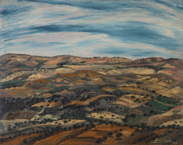 898.  BENJAMÍN PALENCIA (Barrax, Albacete, 1894 - Madrid, 1980)Campos de Castilla, 1951