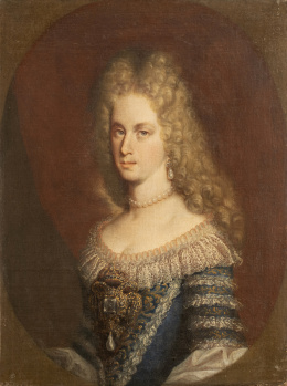 1146.  ESCUELA ESPAÑOLA, SIGLO XVIIRetrato de Mariana de Neoburgo segunda esposa de Carlos IIca. 1696-1698