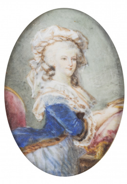 743.  ESCUELA FRANCESA, SIGLO XIXRetrato María Antonieta de Austria