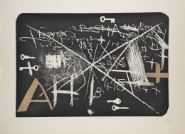 1092.  ANTONI TÀPIES (Barcelona, 1923 - 2012)Esperit Català II, 1974