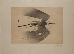 987.  WIFREDO LAM (Sagua La Grande, Cuba, 1902 - París, 1982)