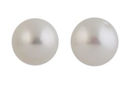 220.  Pendientes dormilonas de perlas abotonadas