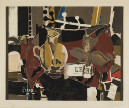 1101.  GEORGES BRAQUE (Argenteuil-sur-Seine, 1882 - París, 1963)L`Echo, 1960