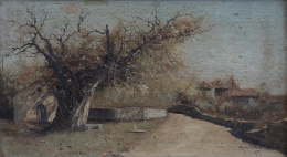 838.  MANUEL RAMOS ARTAL (Madrid, documentado a finales del siglo XIX y principios del XX)Paisaje, 1897