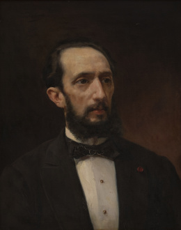 1060.  ALEJANDRO FERRANT FISCHERMANS (Madrid, 1843 1917)Retrato de don Cosme Izarduy