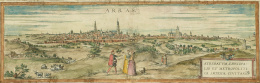 744.  GEORG BRAUM (1572-1617) & FRANZ HOGENBERG (1542-1600) La ciudad de Arras