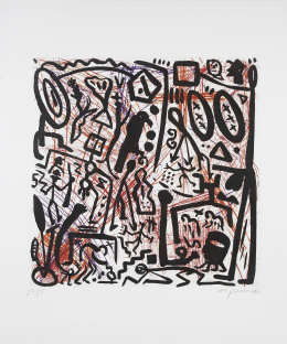 982.  A.R. PENCK (Dresde, Alemania, 1939 - Zúrich, Suiza, 2017)Dschungel, 1989