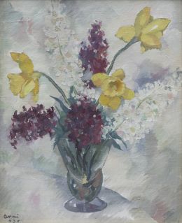 865.  S.XXJarrón de flores, 1936