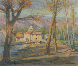 836.  MARCELIANO SANTA MARÍA (Burgos, 1866-Madrid, 1952)Paisaje