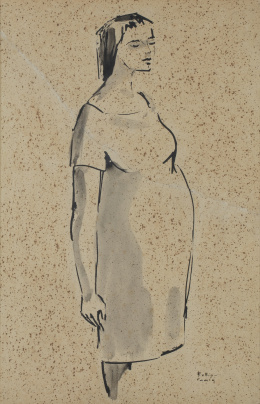 923.  JOAQUÍN RUBIO CAMIN (Gijón, 1929 - 2007)Figura femenina