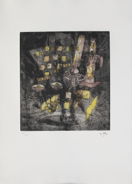 956.  ROBERTO MATTA (Santiago de Chile, 1911 - Civitavecchia, Italia, 2002)Devoirs dans le Hasard, 1973