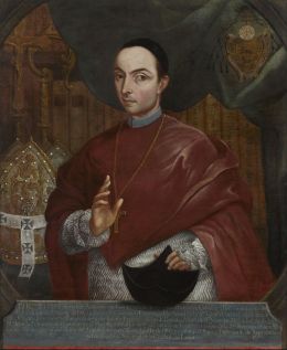819.  MIGUEL CABRERA (Oaxaca, 1695- Ciudad de México, 1768)Retrato de Don Francisco Antonio de Lorenzana y Buitrón (1722-1804)1767