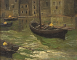 841.  ENRIQUE MARTÍNEZ CUBELLS (Madrid, 1874-Málaga, 1947)Pescadores