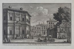 728.  GIUSEPPE VASI (Sicilia, 1710- Roma 1782)Chiesa della SS. Trinita ed Ospizio de Pelligrini, 176/ Casino della Vigna di Papa Giulio III, 186/ Collegio Ecclesiastico à Ponte Sisto, 177