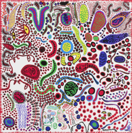 1025.  YAYOI KUSAMA (Matsumoto, Nagano, 1929)Endless Life of People, 2010