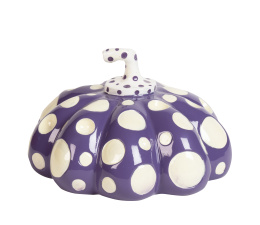 1032.  YAYOI KUSAMA (Matsumoto, Nagano, 1929)Naoshima Pumpkin (White and purple)