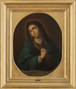 823.  JOSÉ DE PÁEZ (Ciudad de México, 1721- c. 1780)Dolorosa