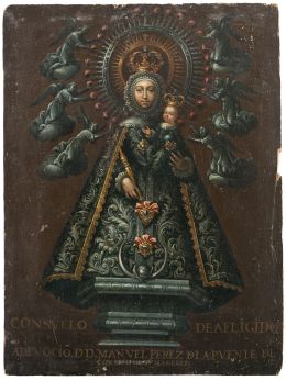 765.  ESCUELA MADRILEÑA, SIGLO XVIIIVerdadero retrato de la Virgen de las Angustias
