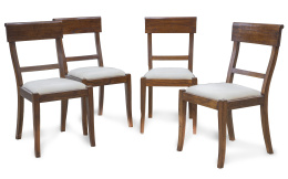 1322.  Juego de diez sillas de estilo regencia.Inglaterra, S. XX.