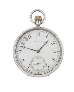 316.  Reloj lepine de bolsillo JUVENIA en plata de pp. S. XX . Nº
