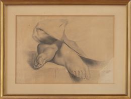 845.  JUAN LUNA Y NOVICIO (Filipinas, 1857-Hong-Kong, 1899)  Estudio de pies