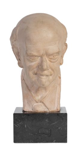 907.  SEBASTIÁN MIRANDA (Oviedo, 1885 - Madrid, 1975)Busto de Pio Baroja