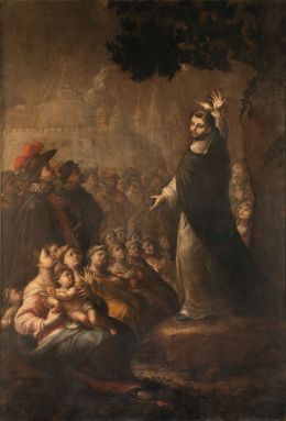 782.  ALONSO DEL ARCO (Madrid, h. 1635-1704)Predicación de Santo Domingo de Guzmán